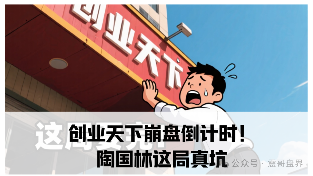 【震哥辣评】创业天下崩盘倒计时！陶国林这局坑惨了多少中国家庭？-一洼田