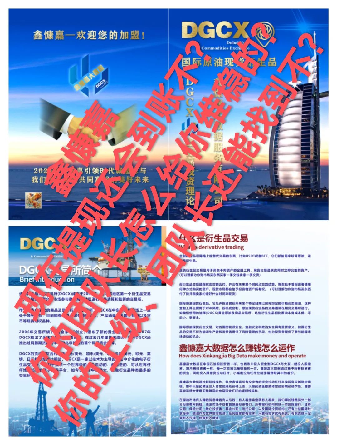 曝光"鑫慷嘉DGCX"跟单类资金盘骗局已拒绝提现!-一洼田