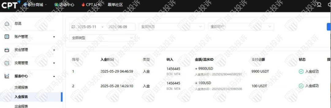 盈利9千多美金，竟被CPT外汇平台“卡住”？外汇投资者A某的出金之痛，你经历过吗？-一洼田