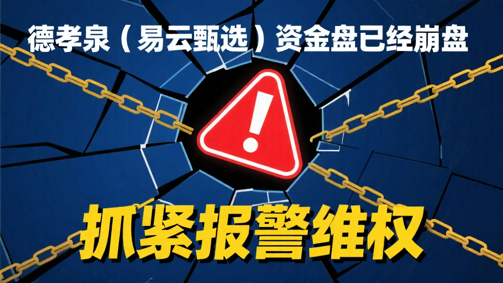 德孝泉(易云甄选)资金盘已经崩盘,抓紧报警维权-一洼田