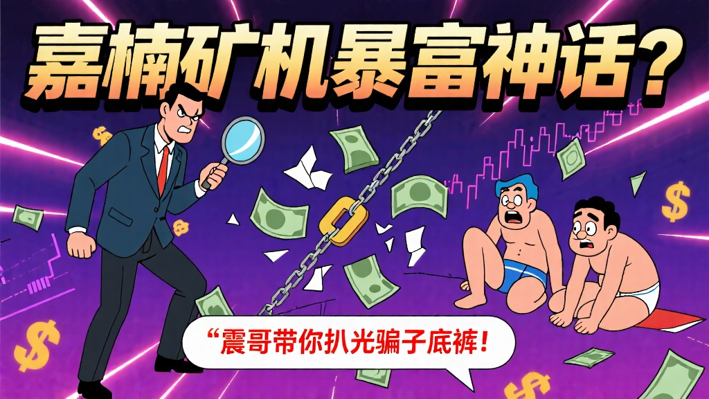 嘉楠矿机暴富神话?带你扒光骗子底裤!-一洼田