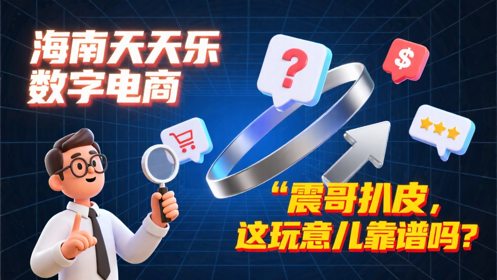 海南天天乐数字电商：扒皮，这玩意儿靠谱吗？-一洼田
