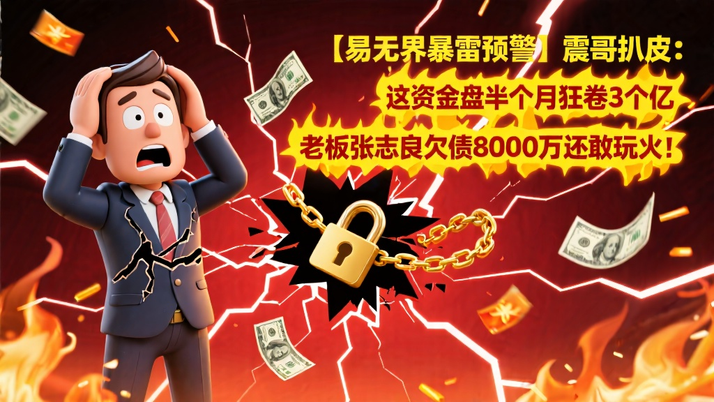 易无界资金盘预警,半个月狂卷3个亿,老板张志良欠债8000万-一洼田