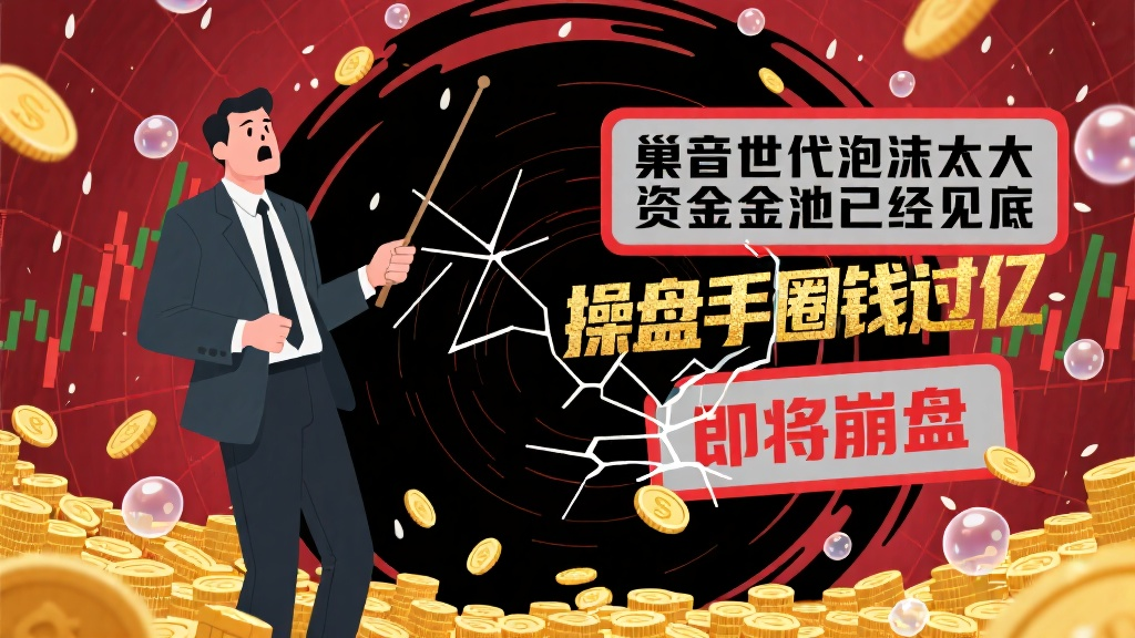 巢音世代泡沫太大资金池已经见底，操盘手圈钱过亿，即将崩盘-一洼田