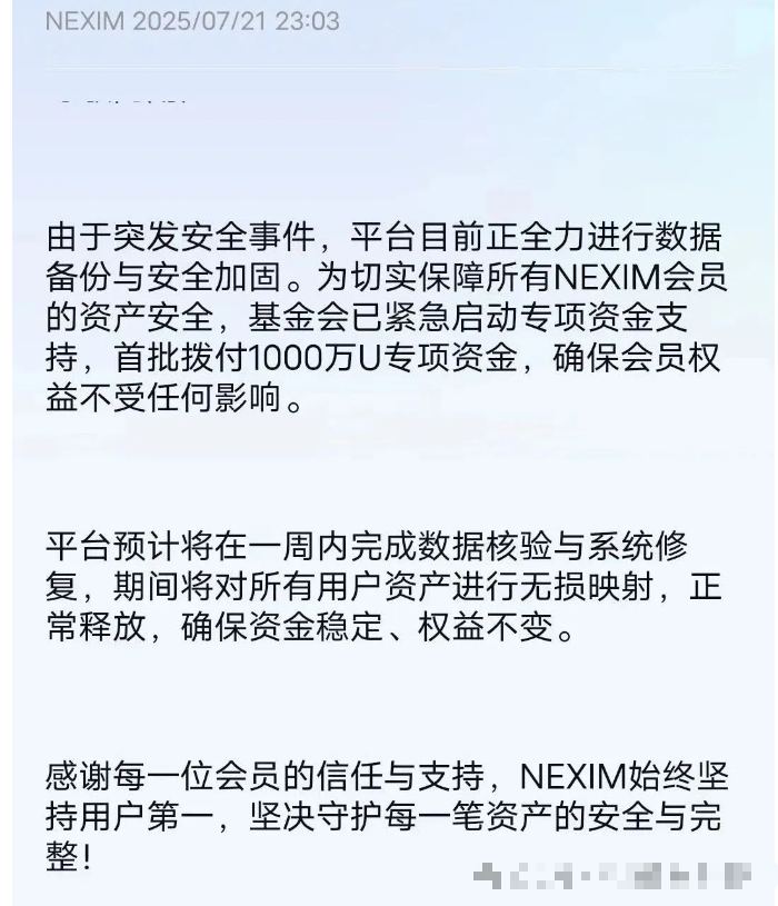 Nexim耐克森崩盘:链上支付概念下的惊天骗局,千万投资者一夜梦碎-一洼田