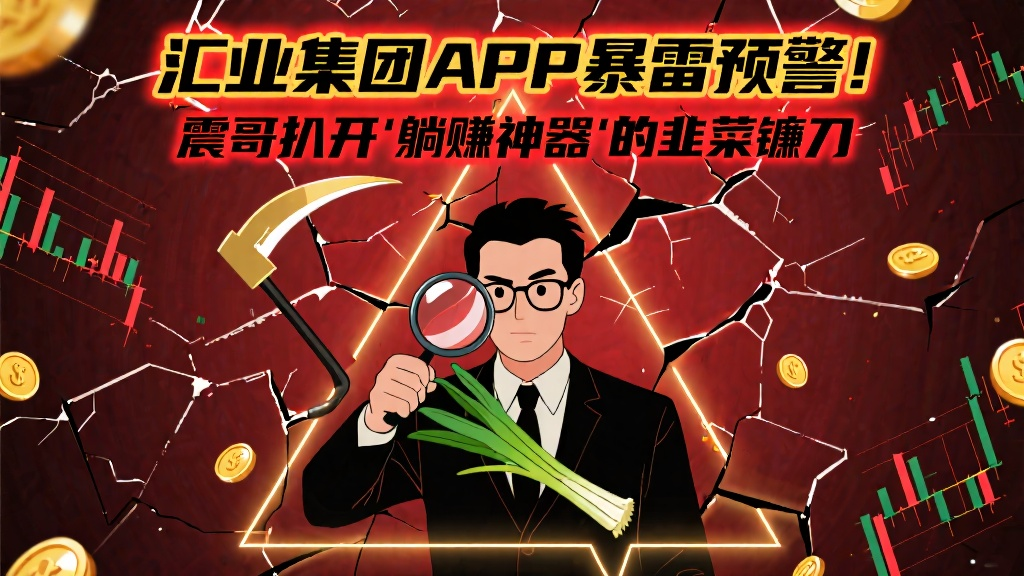 汇业集团APP暴雷预警！扒开这个"躺赚神器"的韭菜镰刀-一洼田