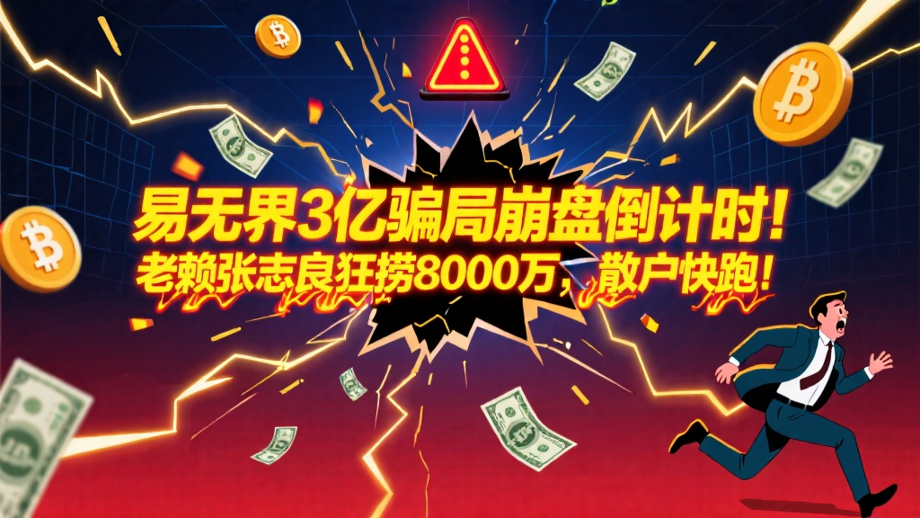 易无界3亿骗局崩盘倒计时!老赖张志良狂捞8000万,散户快跑!-一洼田