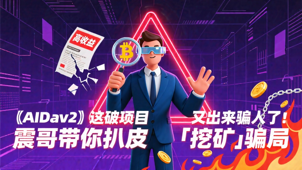 【AIDav2】这破项目又出来骗人了!带你扒皮"挖矿"骗局-一洼田