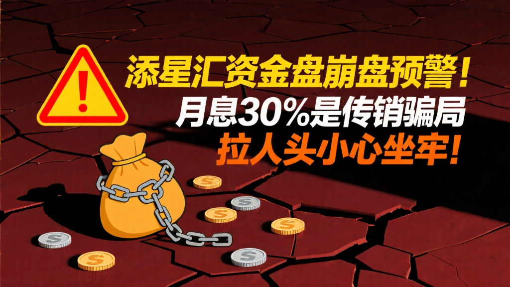 添星汇资金盘崩盘预警!月息30%是传销骗局,拉人头小心坐牢-一洼田