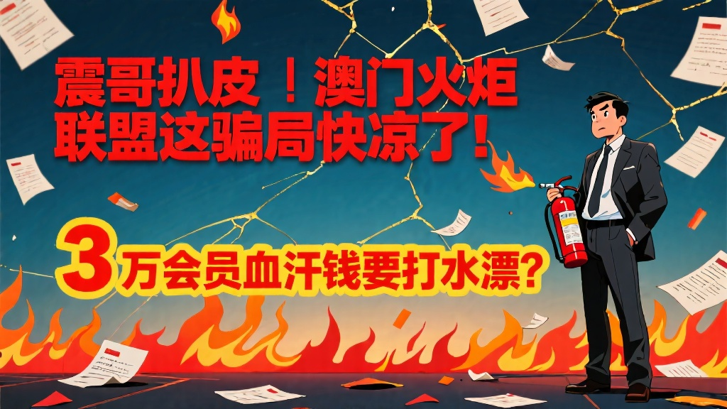 扒皮|澳门火炬联盟这骗局快凉了!3万会员血汗钱要打水漂?-一洼田