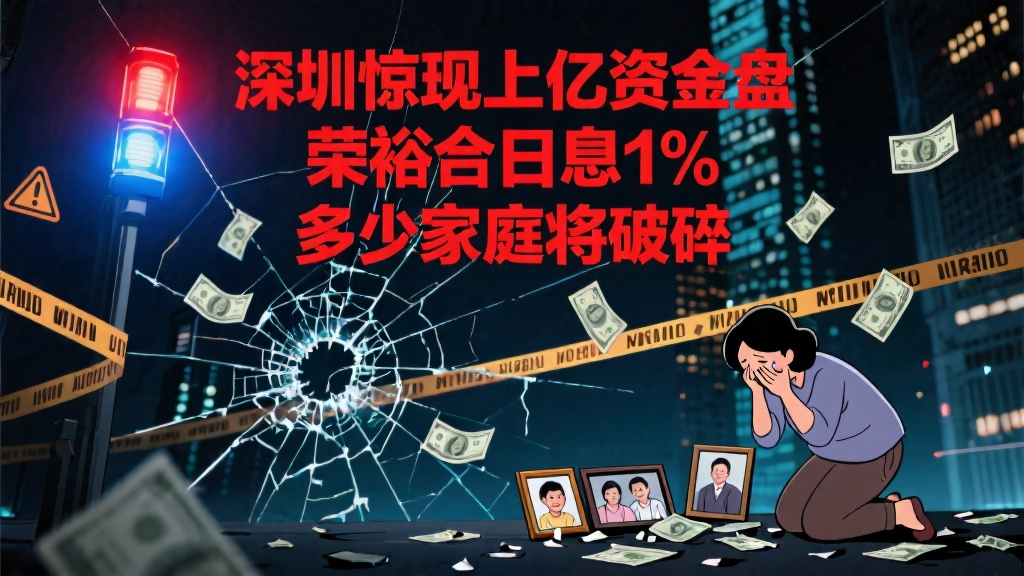 深圳惊现上亿资金盘，荣裕合日息1%，又将导致多少人家庭破碎-一洼田