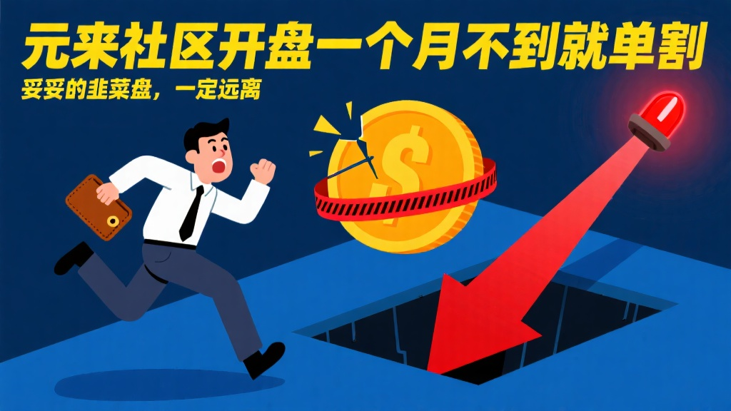 元来社区开盘一个月不到就单割，妥妥的韭菜盘，提醒远离-一洼田