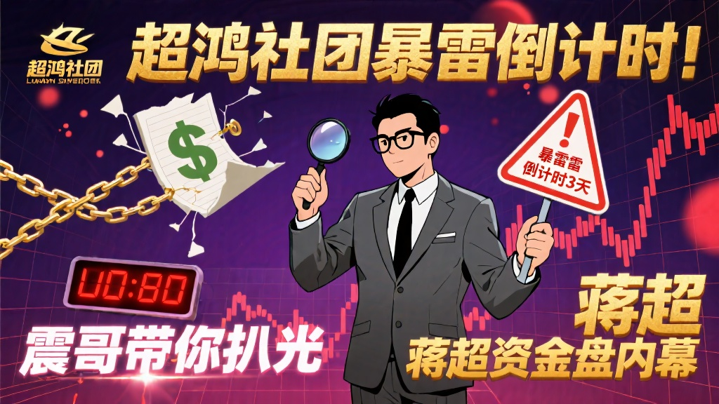 超鸿社团暴雷倒计时！带你扒光蒋超资金盘内幕-一洼田