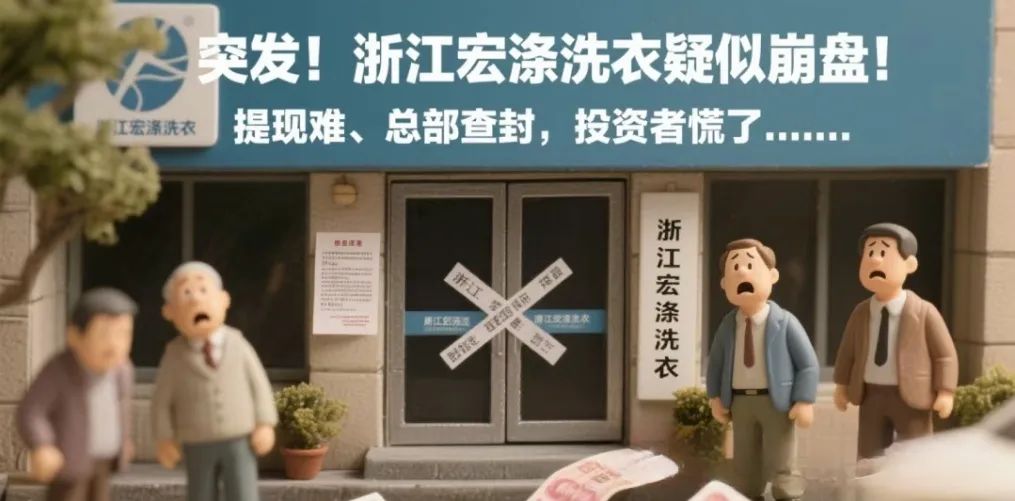 “宏涤洗衣”崩盘了，被立案调查，三十万会员血本无归！-一洼田