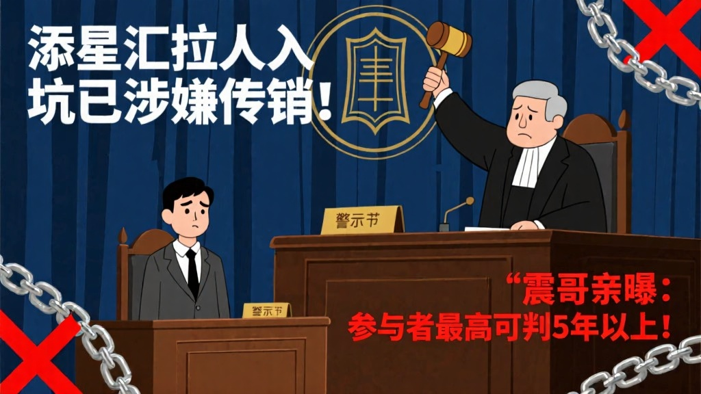 添星汇拉人入坑已涉嫌传销!亲曝:参与者最高可判5年以上!-一洼田