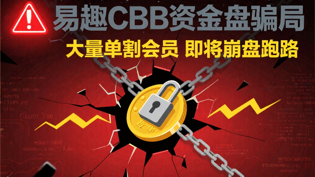 易趣CBB资金盘骗局，大量单割会员，即将崩盘跑路-一洼田
