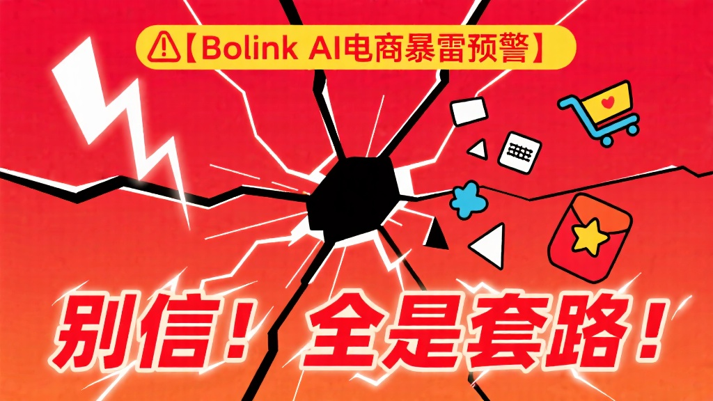 【Bolink AI电商暴雷预警】别信！全是套路！-一洼田