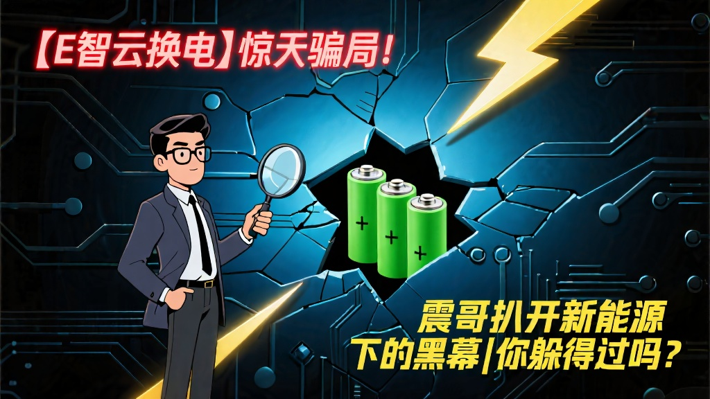 【E智云换电】惊天骗局!扒开新能源外衣下的黑幕,这些你躲得过吗?-一洼田