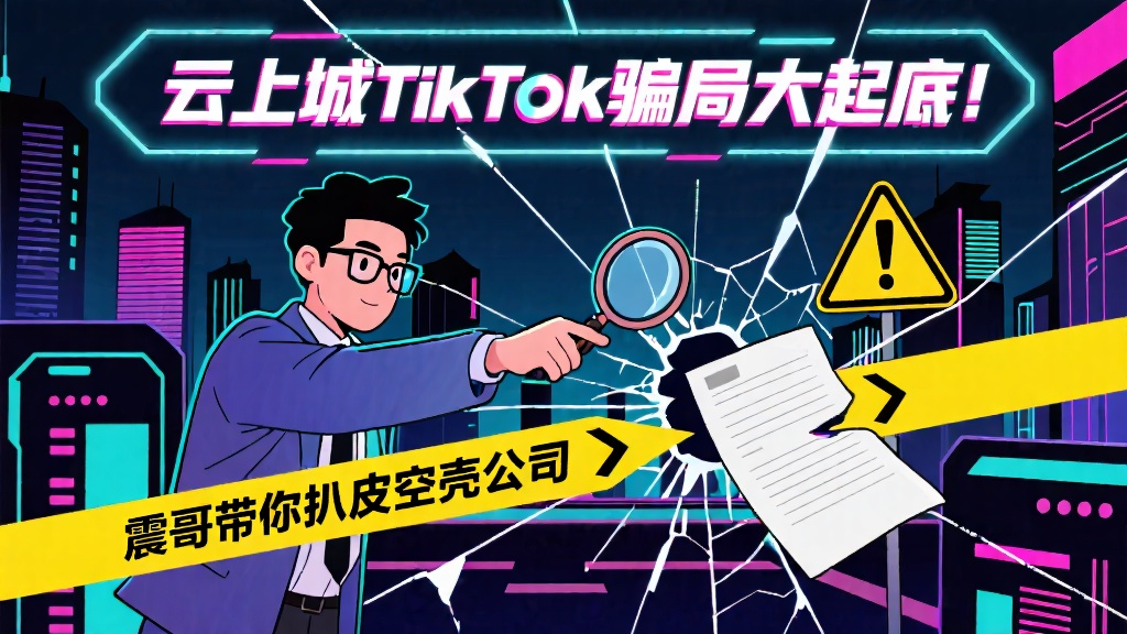 云上城TikTok骗局大起底！带你扒皮空壳公司-一洼田