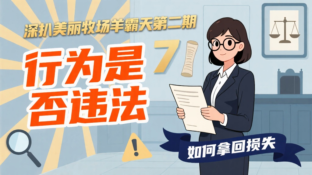 深扒美丽牧场羊霸天第二期,行为是否违法,如何拿回损失!-一洼田