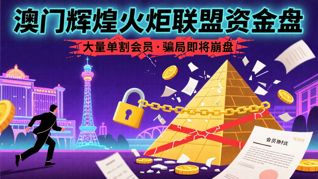 澳门辉煌火炬联盟资金盘，大量单割会员，骗局即将崩盘-一洼田