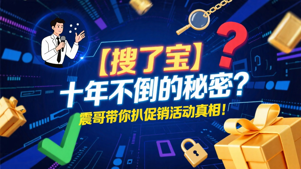 【搜了宝】十年不倒的秘密?带你扒一扒这个"促销活动"的底-一洼田