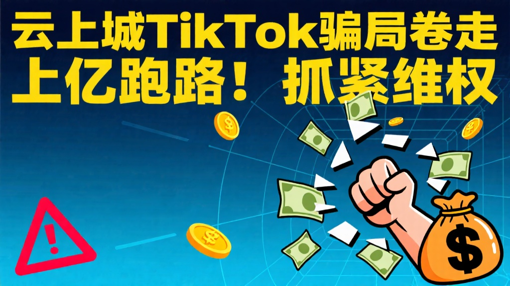 云上城TikTok骗局卷走上亿跑路！抓紧维权-一洼田