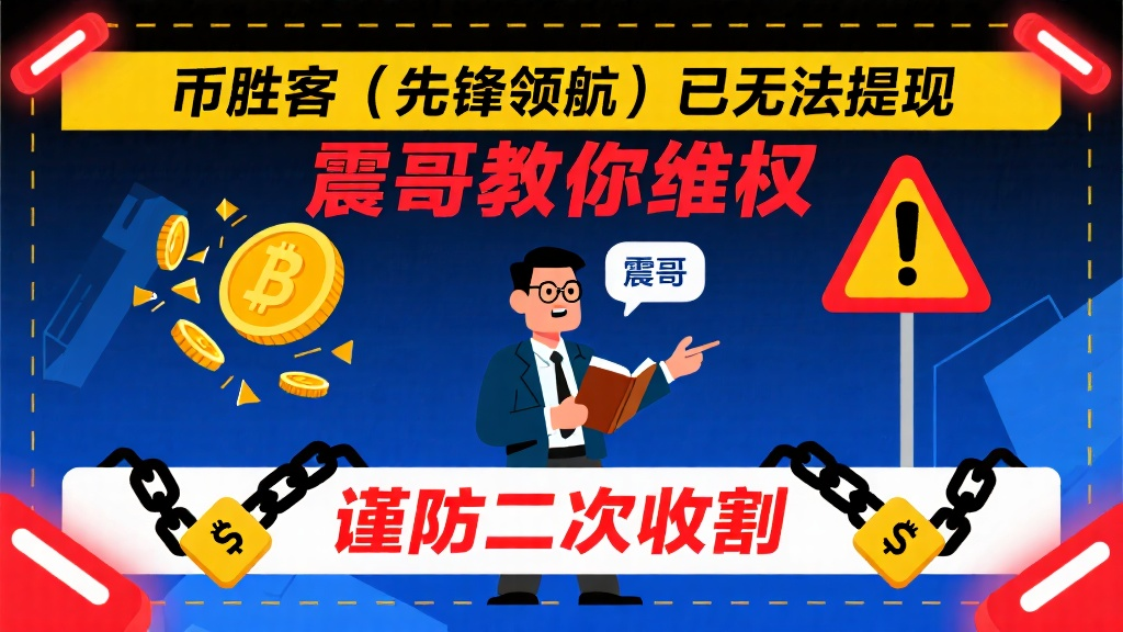 币胜客(先锋领航)已经无法提现，教你维权，谨防二次收割-一洼田