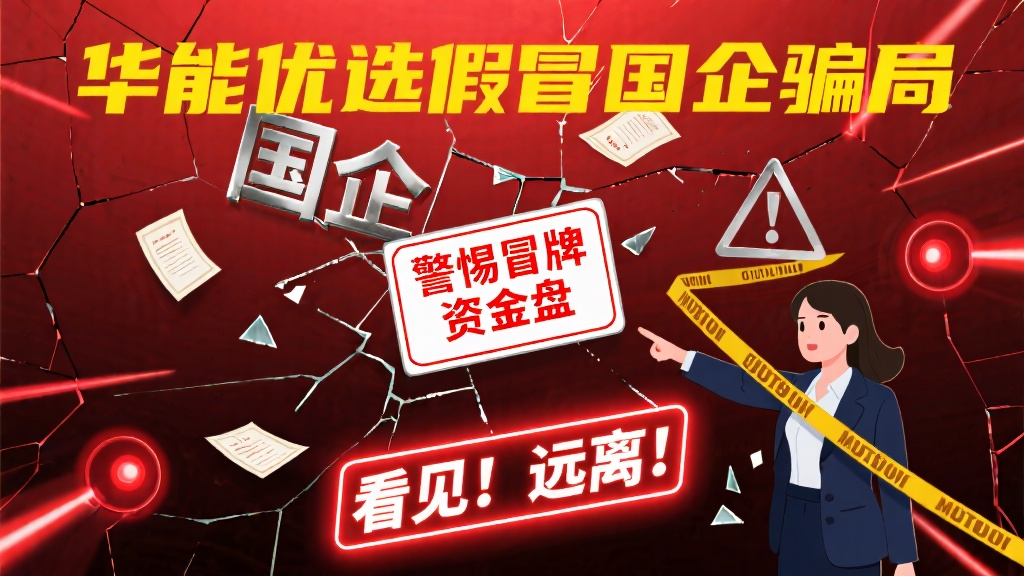 华能优选假冒国企骗局，警惕冒牌资金盘，看见远离-一洼田