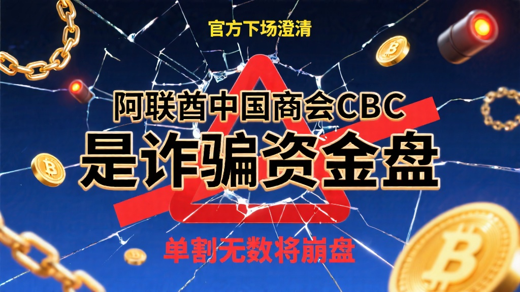 阿联酋中国商会CBC是诈骗资金盘，官方下场澄清，单割无数即将崩盘-一洼田