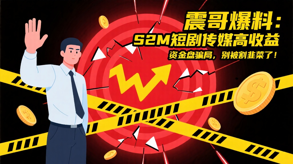 爆料：S2M短剧传媒高收益资金盘骗局，别被割韭菜了！-一洼田