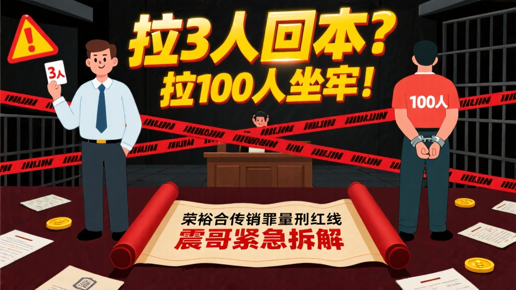 拉3人回本？拉100人坐牢！荣裕合传销罪量刑红线震哥紧急拆解-一洼田