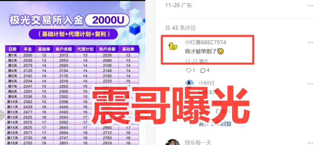 极光交易所（众恒集团）资金盘骗局，已经单割，崩盘在即-一洼田