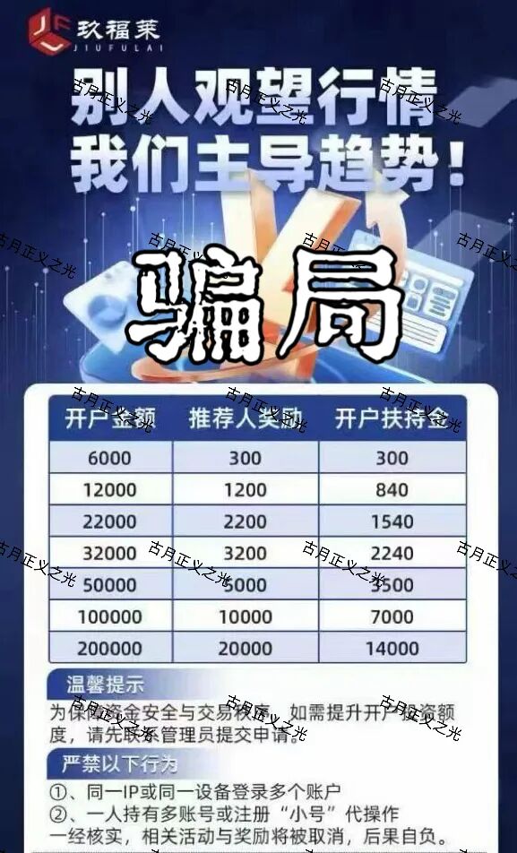 玖福莱股票带单类资金盘骗局，柬埔寨诈骗犯沈博安巧立名目欺诈老年人，马上要收割跑路了…-一洼田