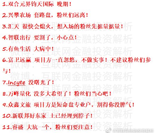现状！奥拉丁、ARK、双合元界钧天、兴攀农场、汇天、智联出行、有鱼生活、富卫远赢、incyte、万峰量化、众鑫文旅、新联邦好东家、睿盛-一洼田