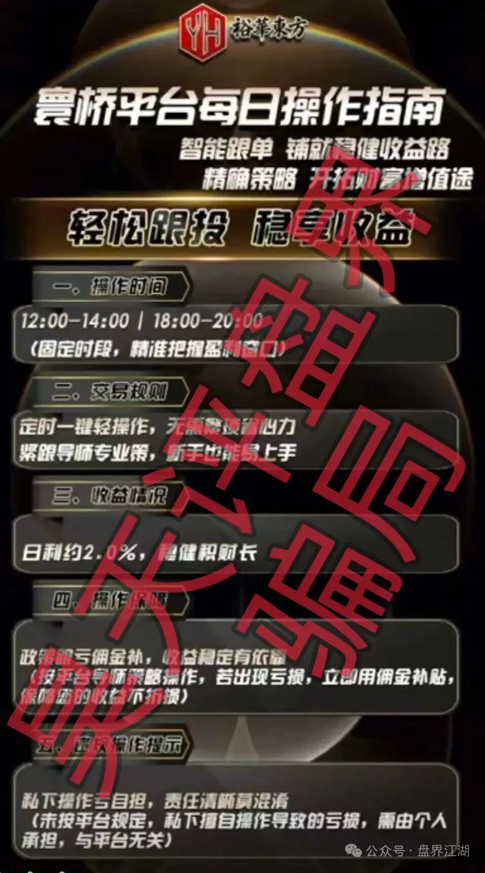 寰桥交易所（裕华东方）合约跟单类资金盘骗局，开始单割，崩盘在即！-一洼田