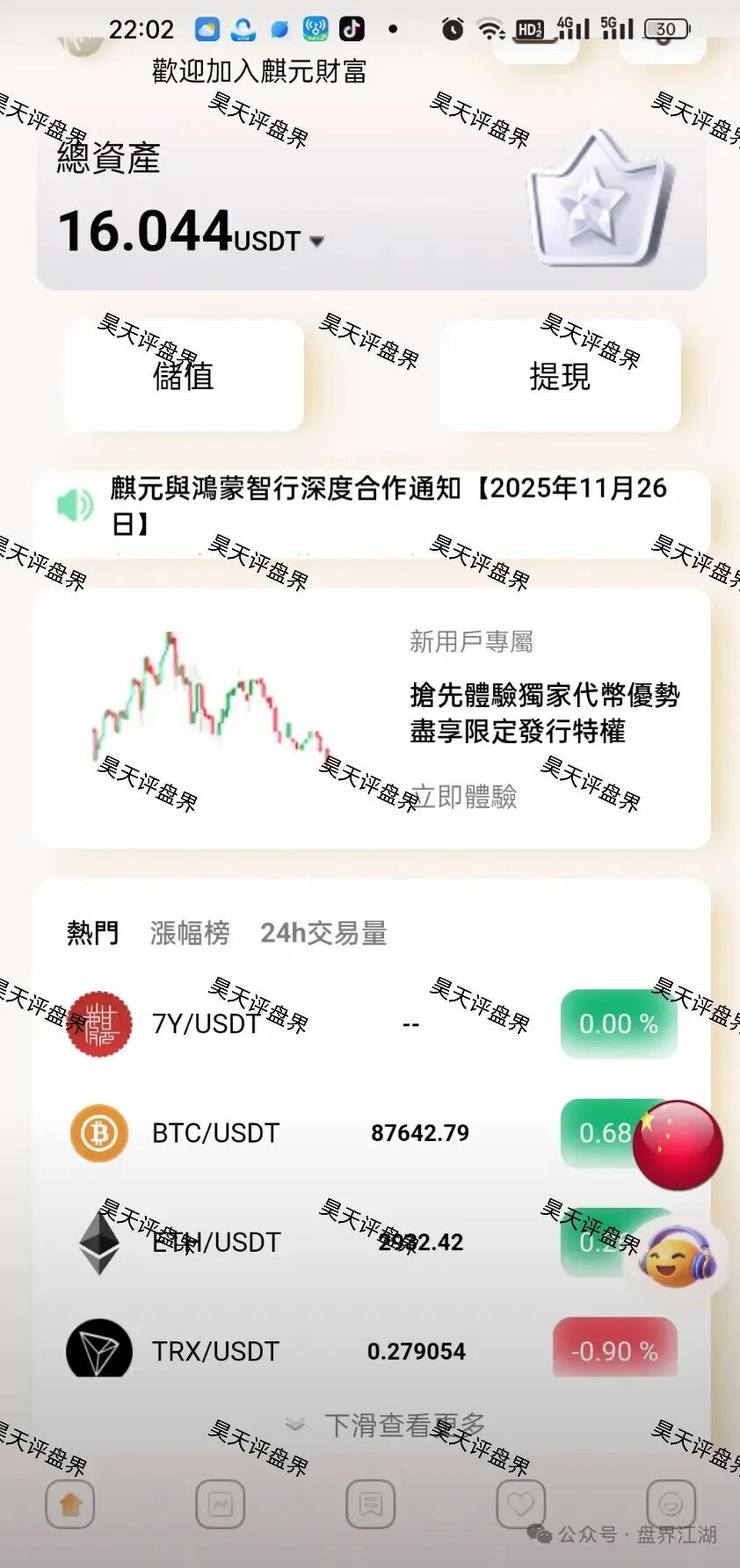 麒元财富跟单类资金盘骗局，多次单割会员，崩盘在即！-一洼田