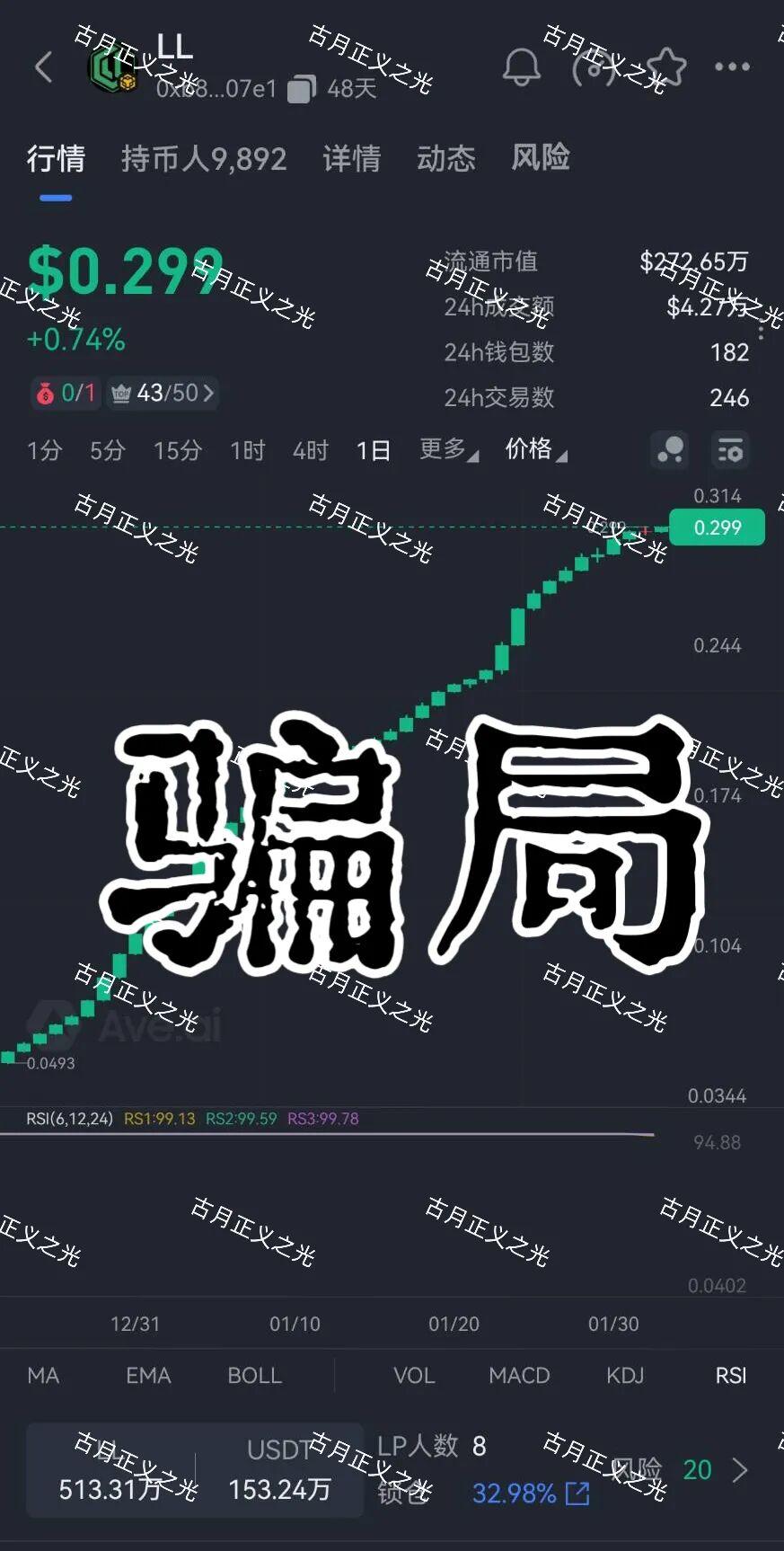 拉拉协议(LL Protocol)质押分红类资金盘骗局,LL币又来割韭菜了,别再当待宰的羔羊!-一洼田