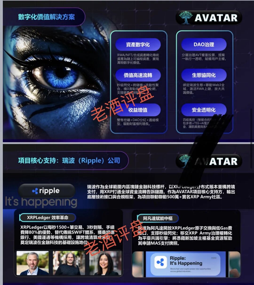 警惕“瑞波背书”AVATAR阿凡达项目：借知名企业包装的资金盘骗局曝光！！-一洼田