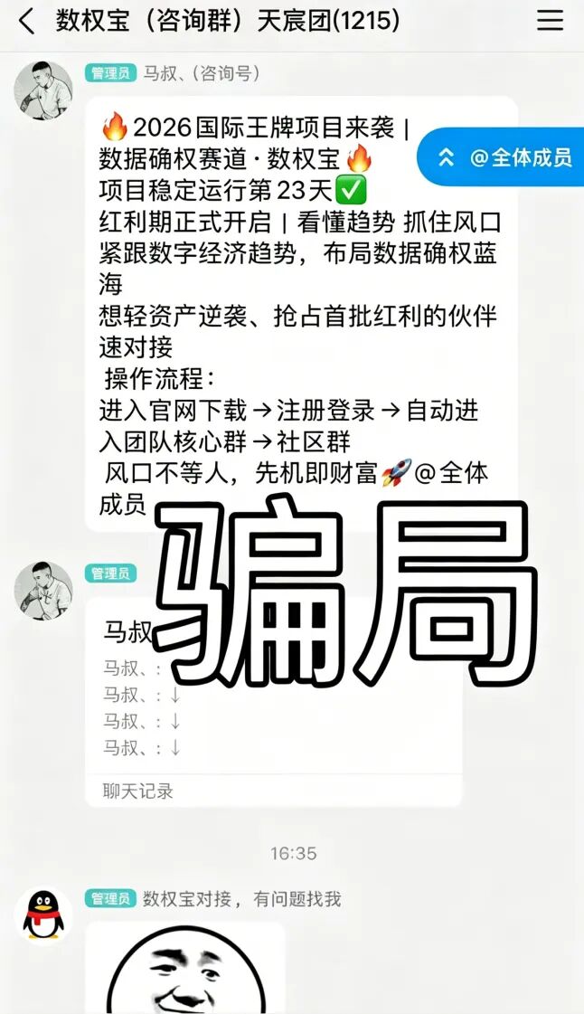 数权宝分红盘骗局,正规公司已出面打假,切勿被二次收割!-一洼田