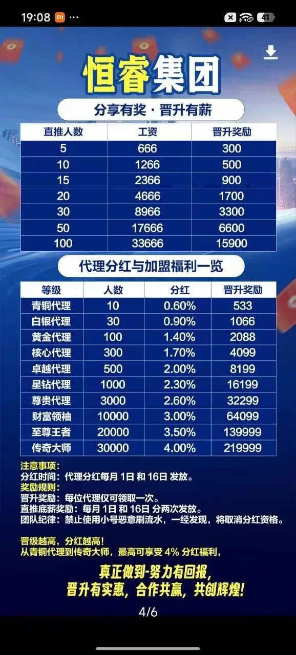 警惕“恒睿集团”骗局：一场披着“高薪推广”外衣的资金盘陷阱-一洼田