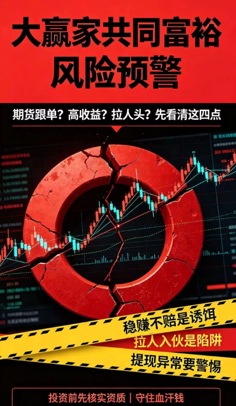 大赢家共同富裕被曝境外诈骗盘,三度改名三次收割,崩盘在即-一洼田